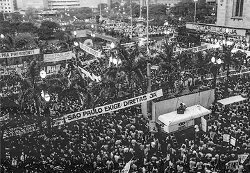 Comício das Diretas Já! no Anhangabaú em São Paulo completa 40 anos