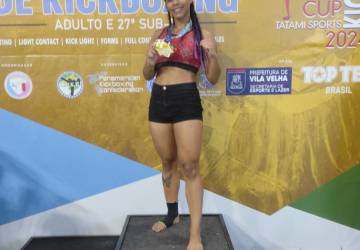 Carol Gonzaga é Campeã em duas modalidades do Brasileiro de Kickboxing e Campeã no Pan American Cup
