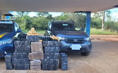 PRF prende homem transportando quase 400 quilos de maconha na BR-262
