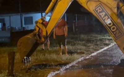 Chuva intensa causa alagamentos em Bela Vista e Prefeitura cria força-tarefa para ajudar famílias afetada